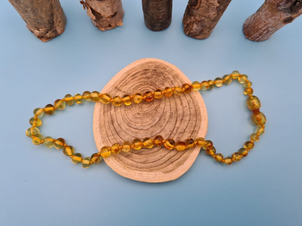 Collier Bébé Ambre Miel Baltique – Image 3