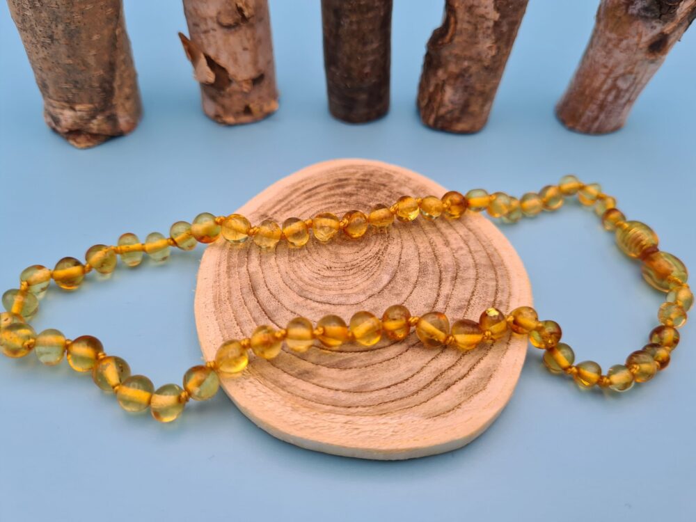 Collier Bébé Ambre Miel Baltique – Image 2