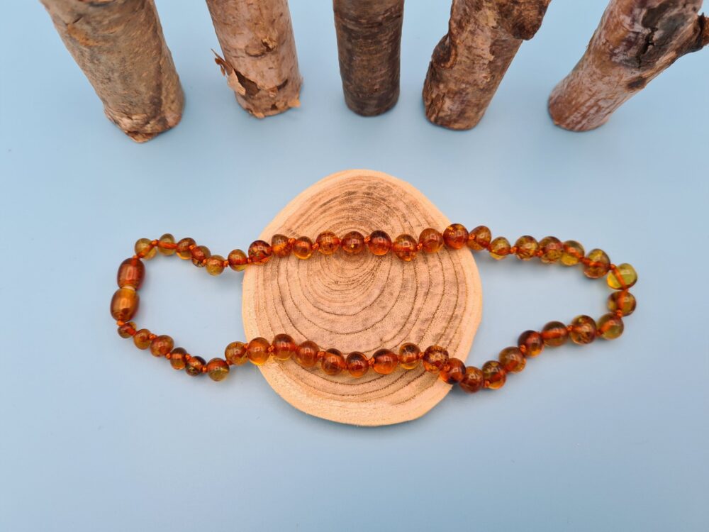 Collier Bébé Ambre Cognac – Image 3