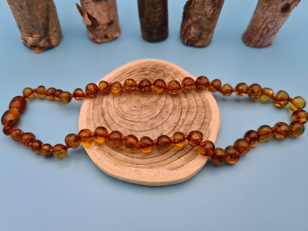 Collier Bébé Ambre Cognac – Image 2
