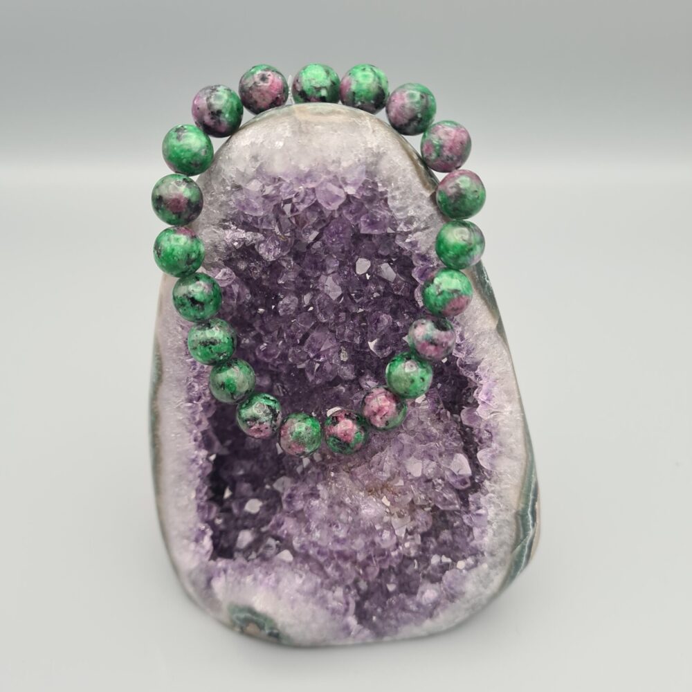 Bracelet Rubis et Zoïsite